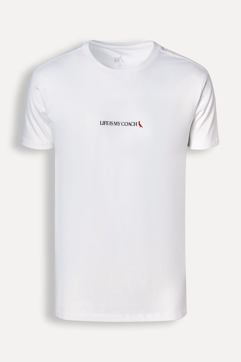 Camiseta Slim Est Life Is My Coach