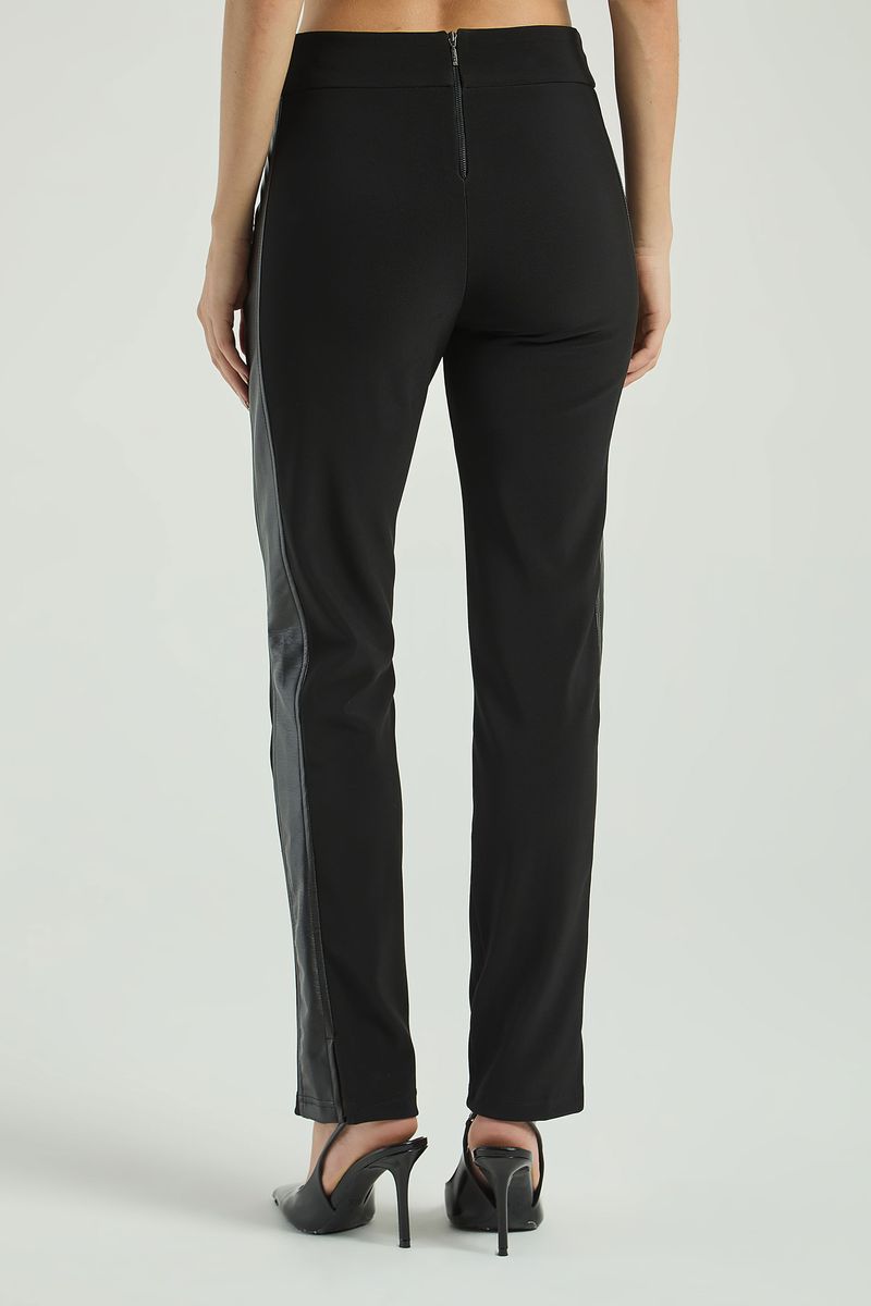 CALÇA MIX COURO-PRETO