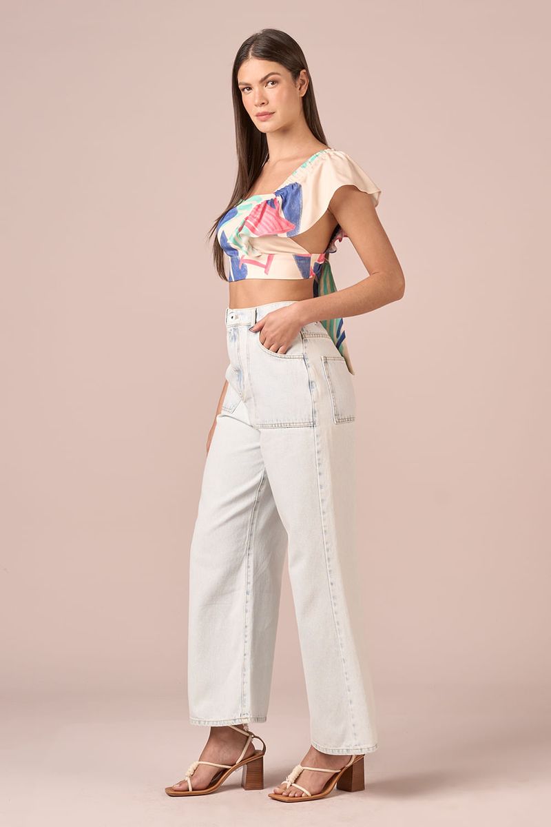 BLUSA MANGA BABADO - EST BEACH LOVERS