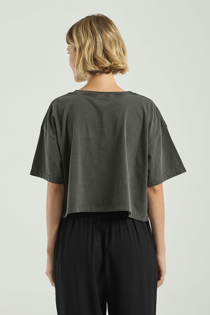 T-SHIRT SILK MUST HAVE BORDADA-PRETO