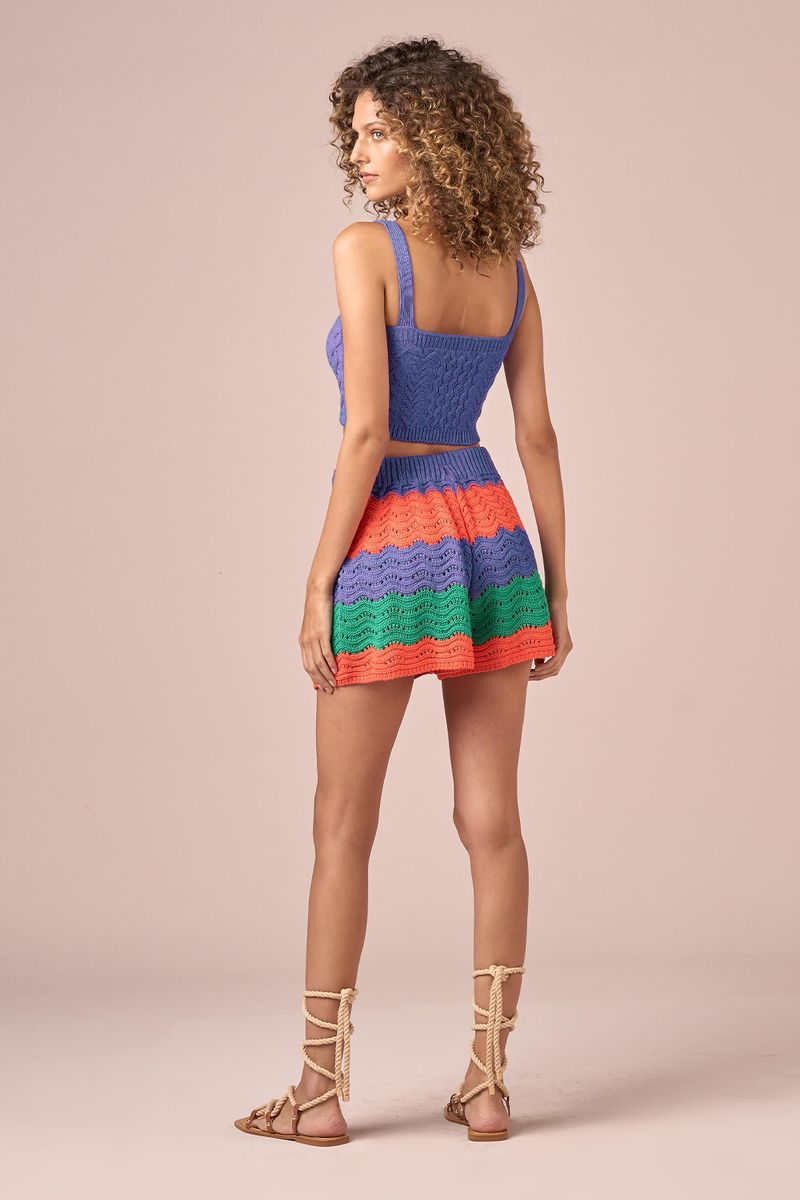 CROPPED TRICOT PONTO TRANCADO - VIOLETA