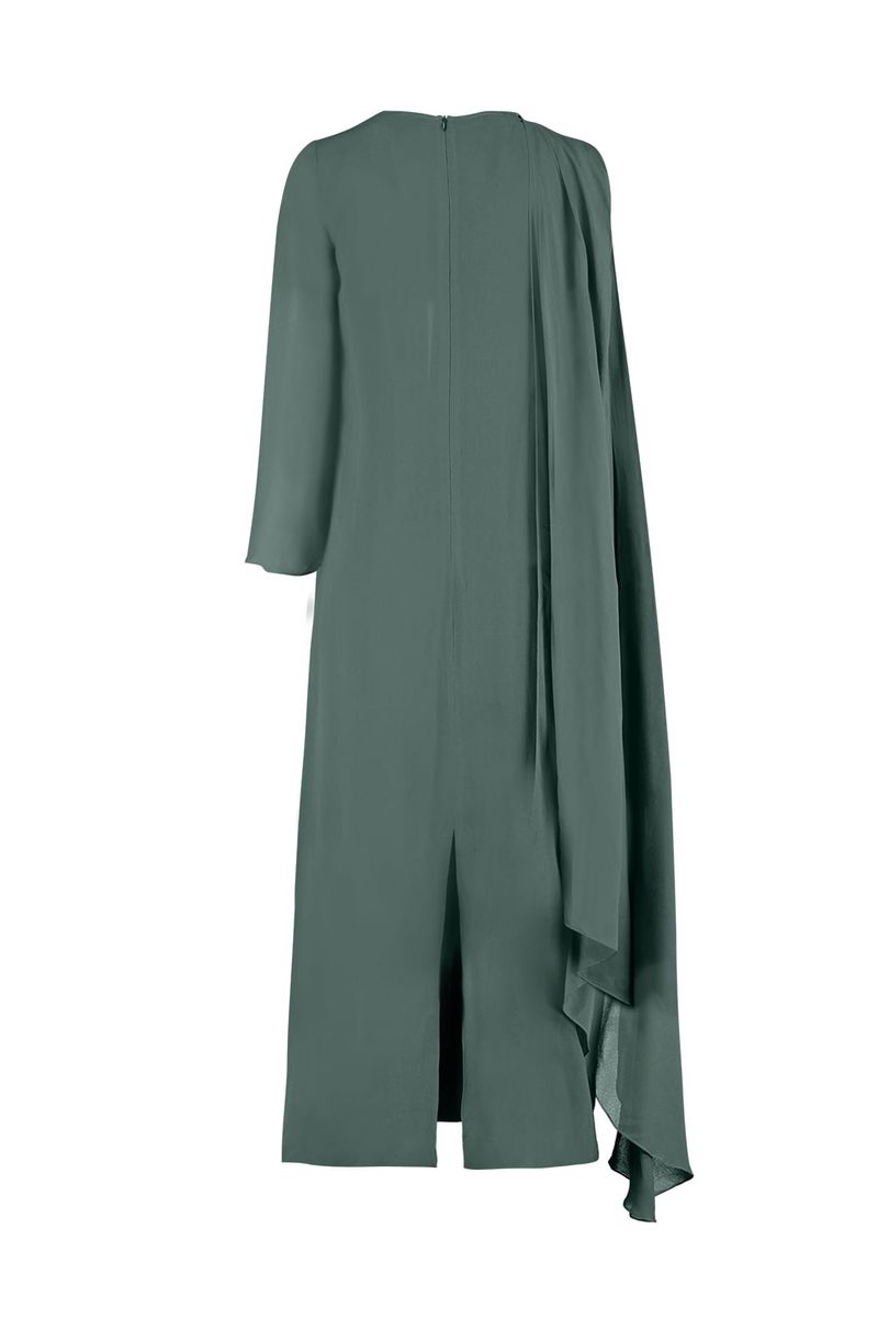 Vestido Bárbara Verde Quiabo