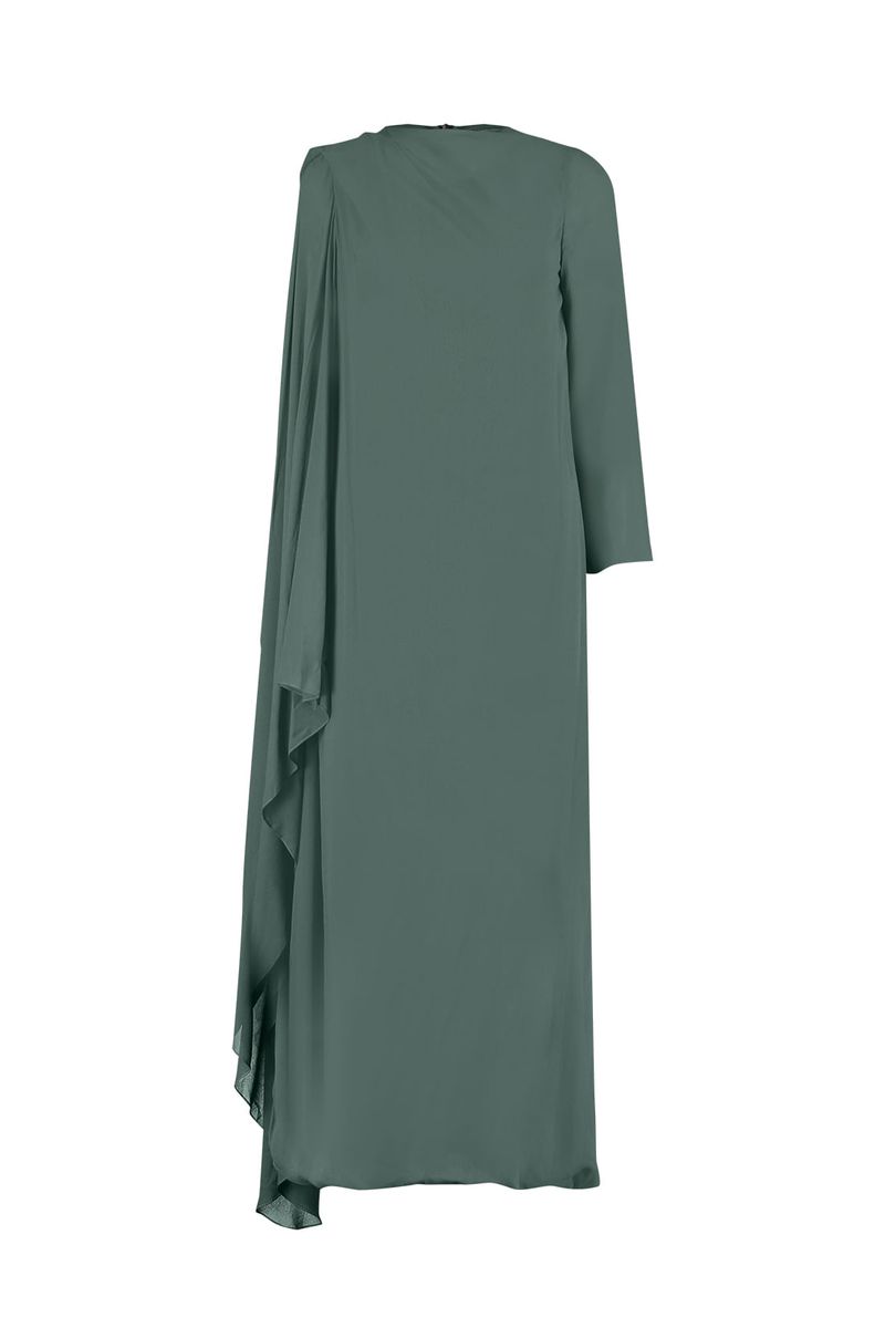 Vestido Bárbara Verde Quiabo