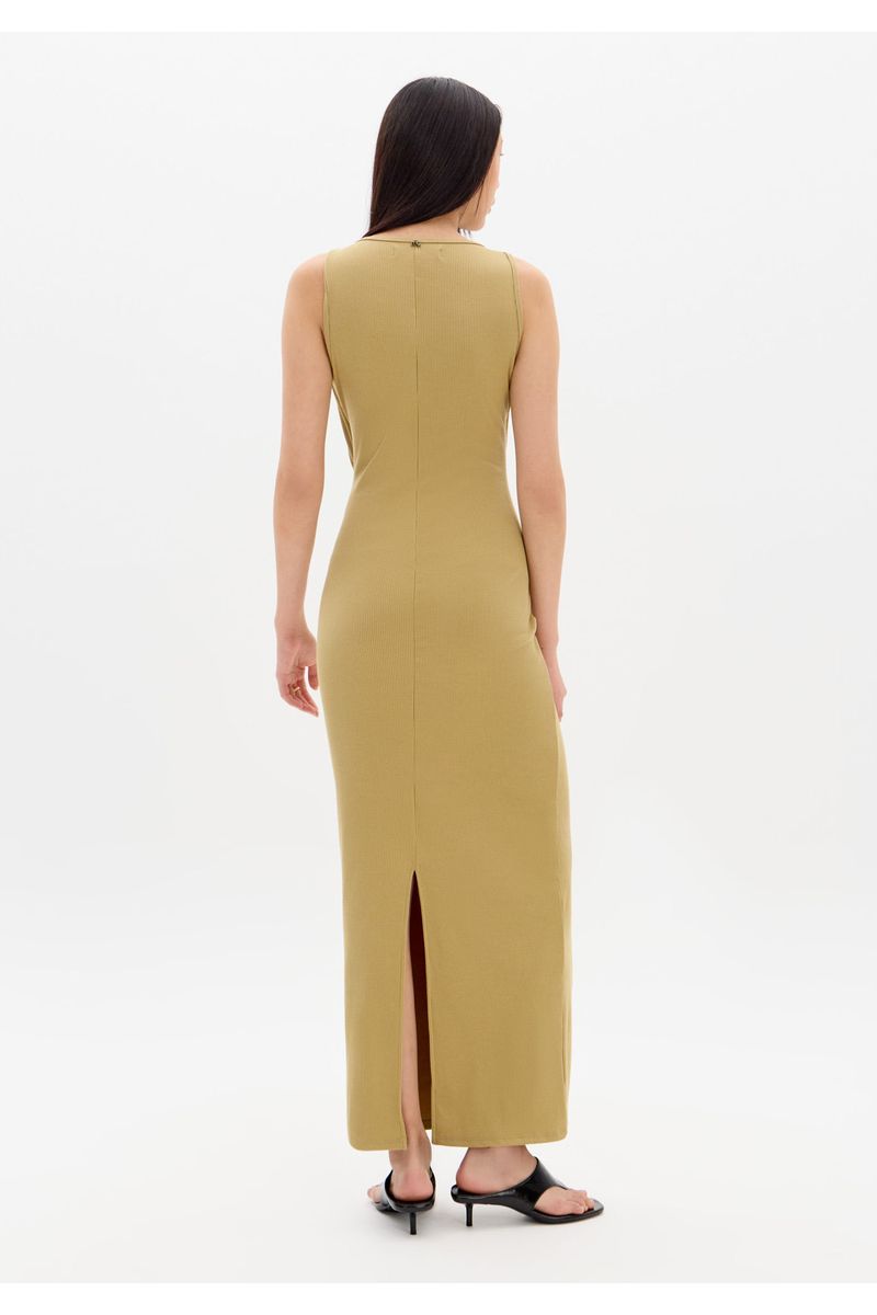 Vestido Super Midi Sem Manga