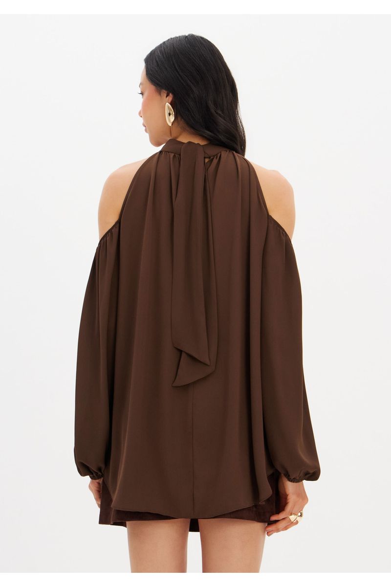 Blusa Fluida Manga Longa