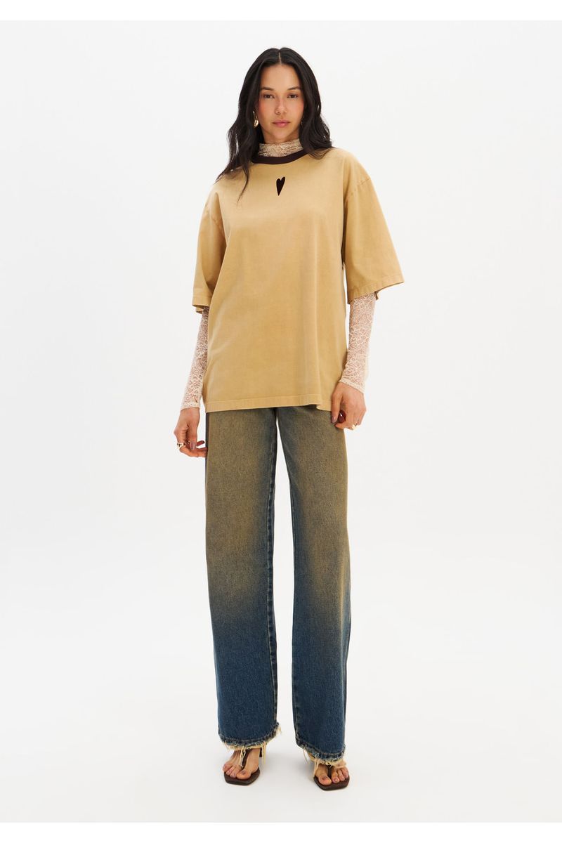 T-Shirt Oversized Com Estampa