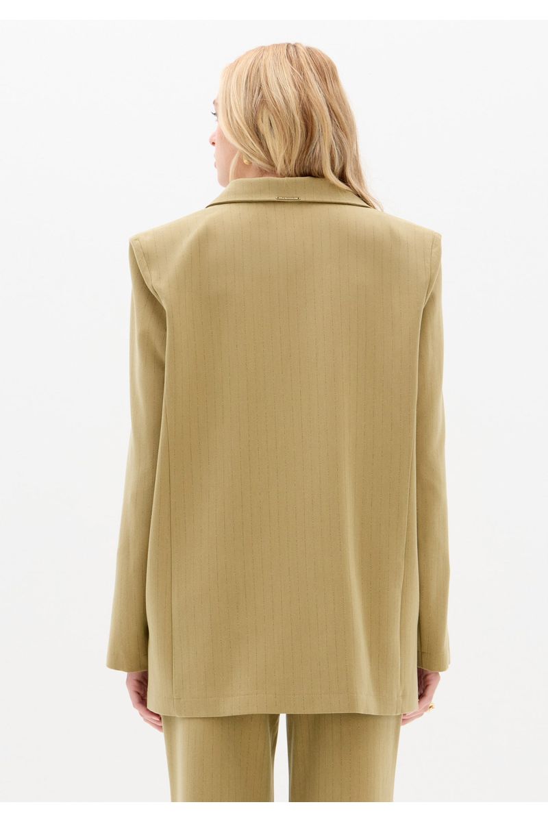 Blazer Oversized Alfaiataria Risca de Giz
