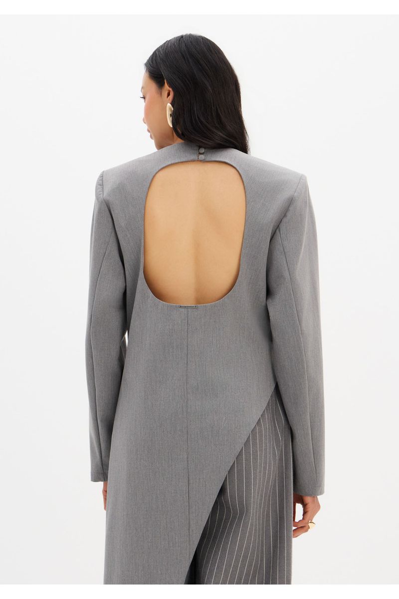 Blusa Alongada Alfaiataria