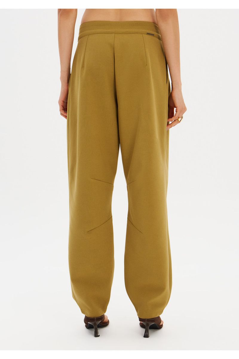 Calça Balloon Alfaiataria Com Pregas