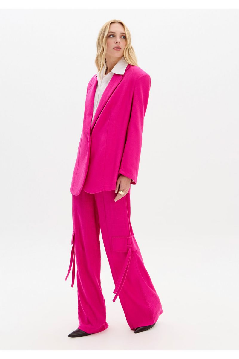 Blazer Oversized Com Linho