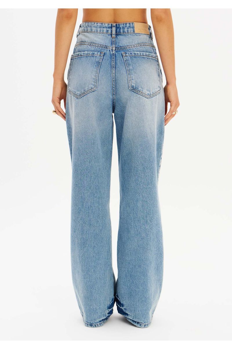 Calça Jeans Full Length Cintura Alta