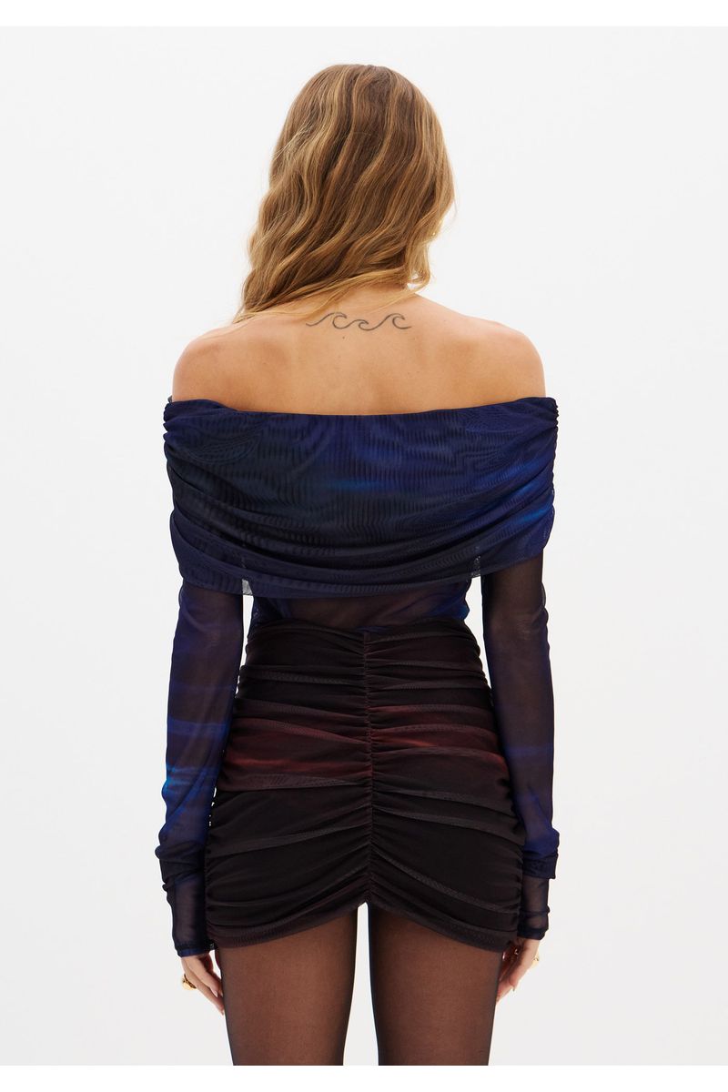 Vestido Curto Ombro A Ombro
