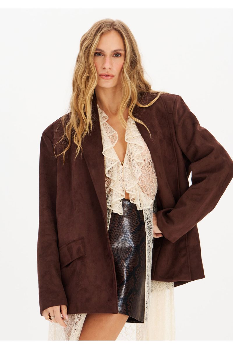 Blazer Oversized Suede