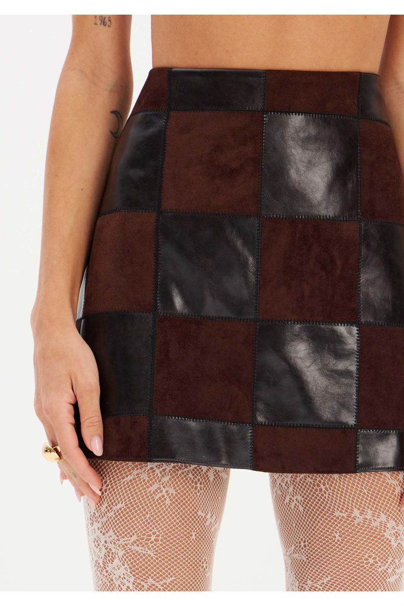 Saia Mini Com Patchwork