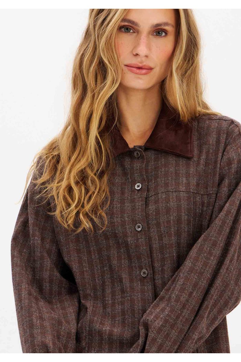 Camisa Oversized Xadrez