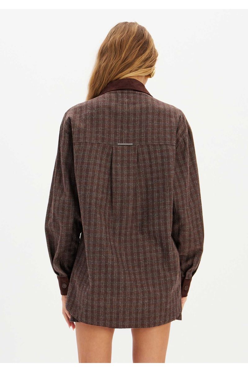 Camisa Oversized Xadrez