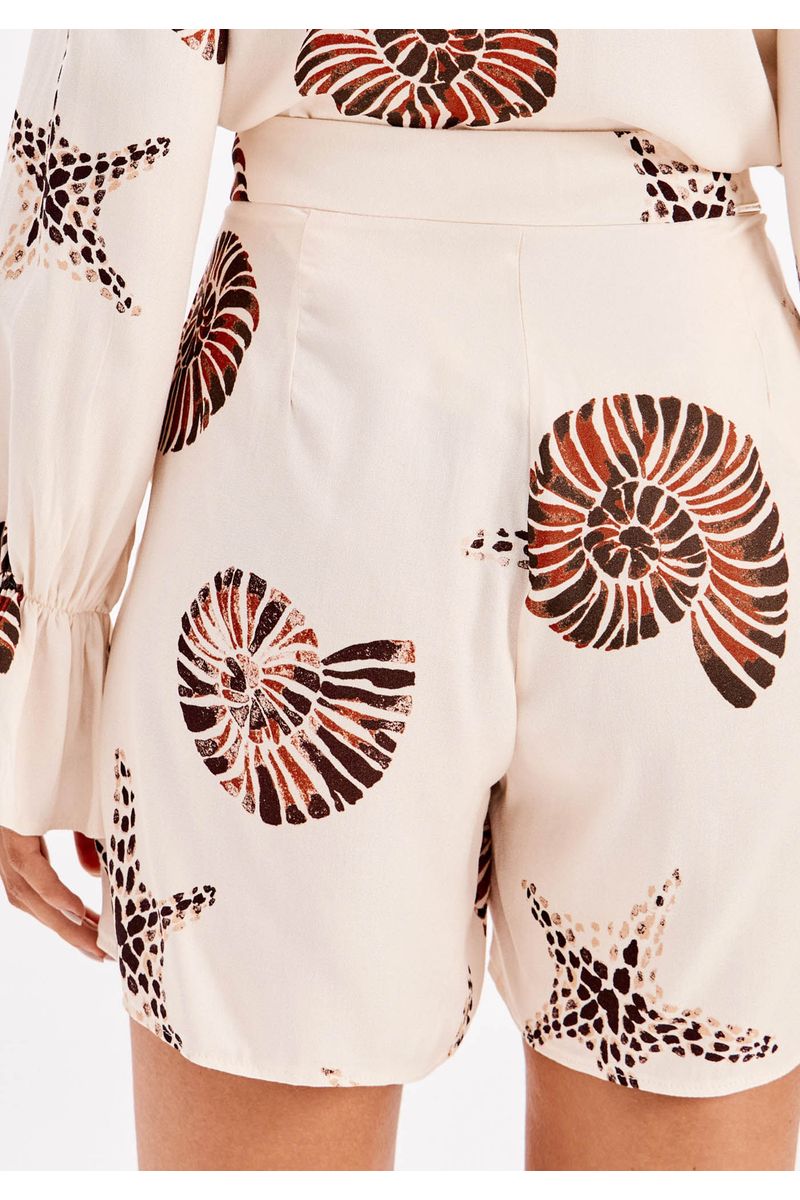 Short Cintura Alta Estampado