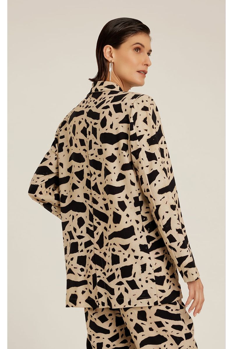 Blazer Linho Estampado Elos