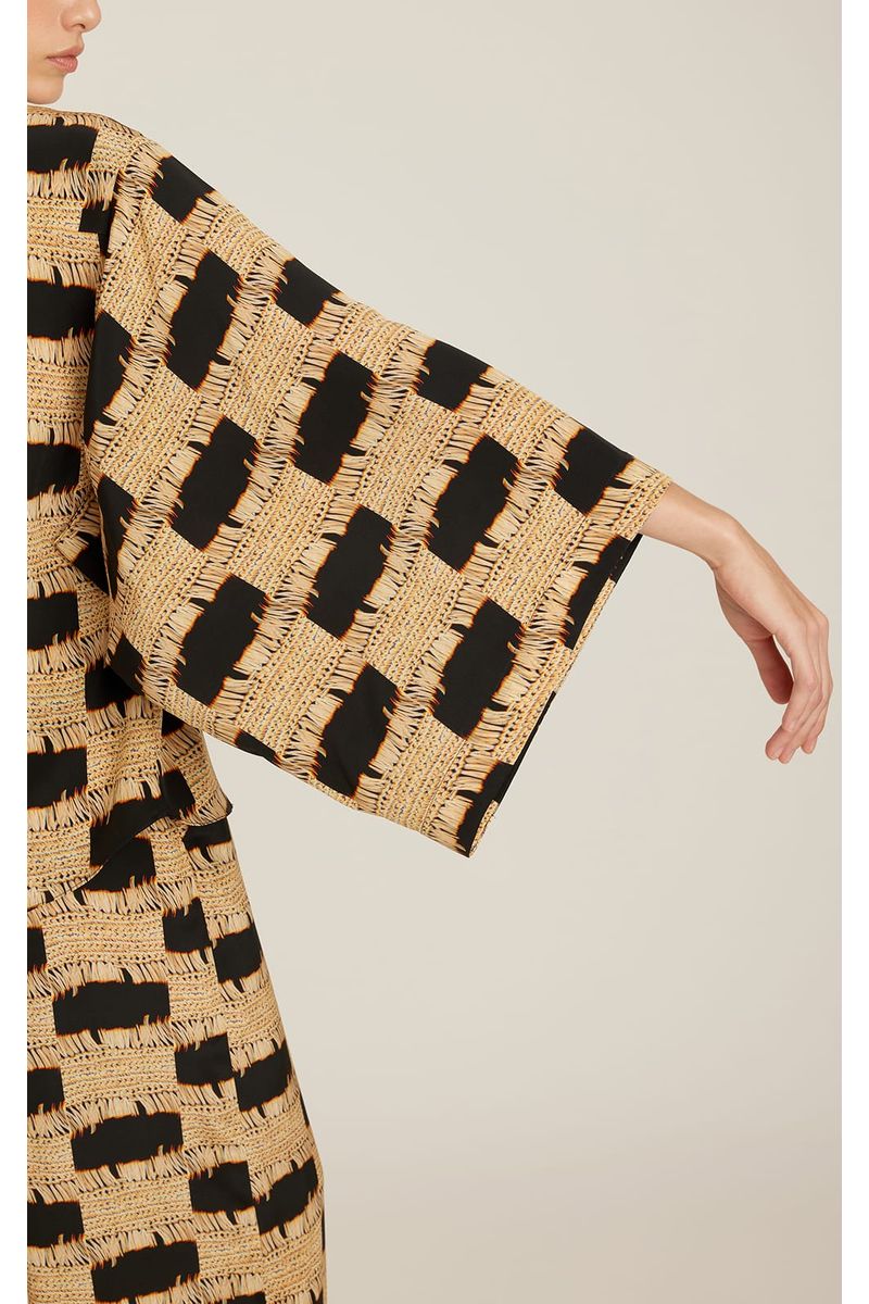Camisa Manga  Kimono Seda Burity