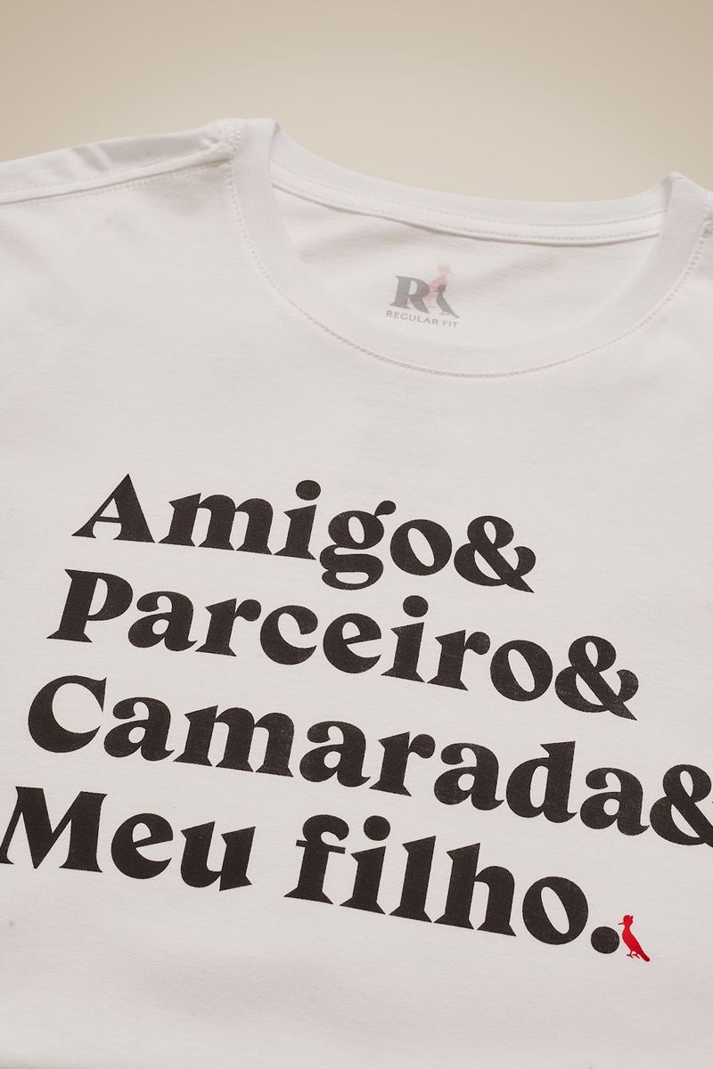 Camiseta Estampada Amigo & Parceiro