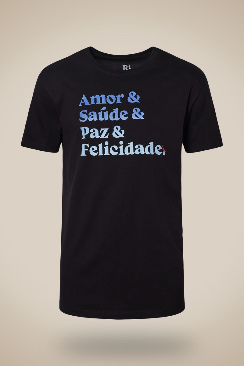 Camiseta Estampada &&& Felicidade