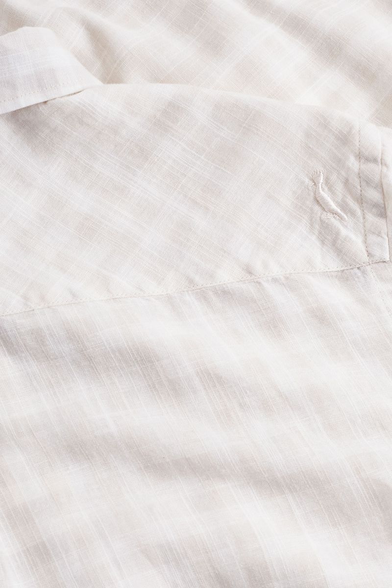 Camisa Linho Xadrez Jardim