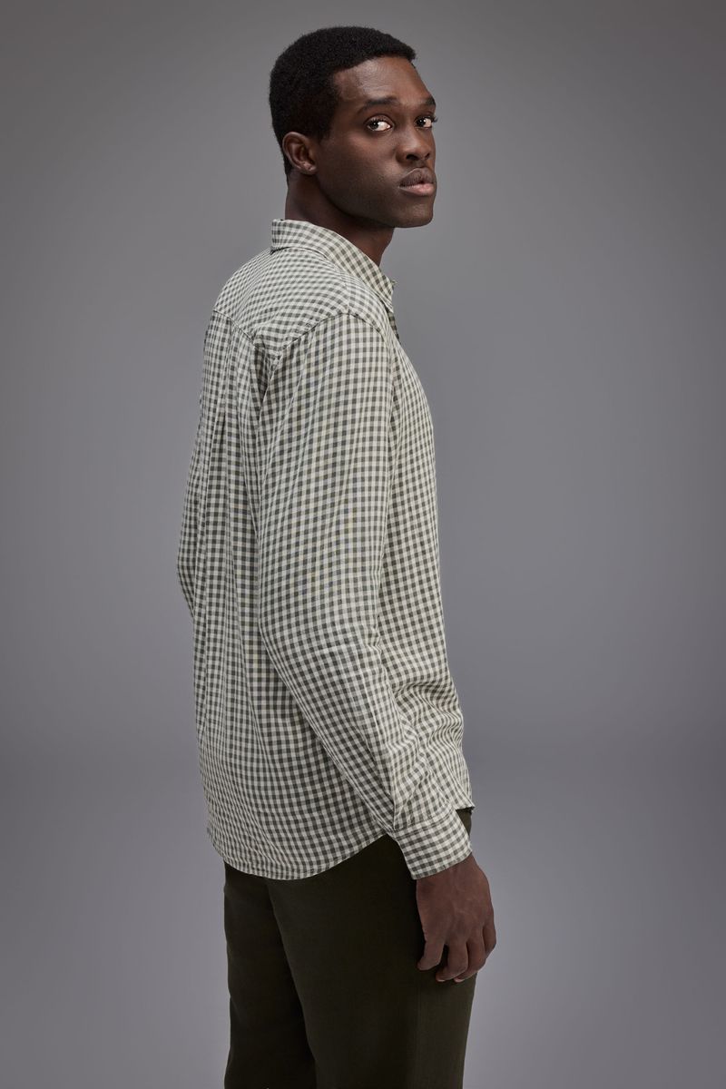 Camisa Ml Linho Xadrez Faroeste