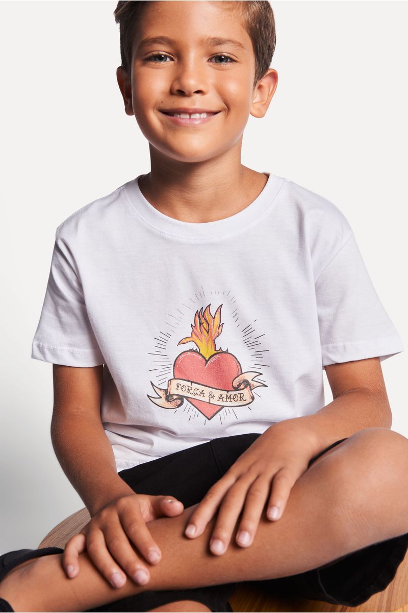 Camiseta Mini Picapau De Fogo