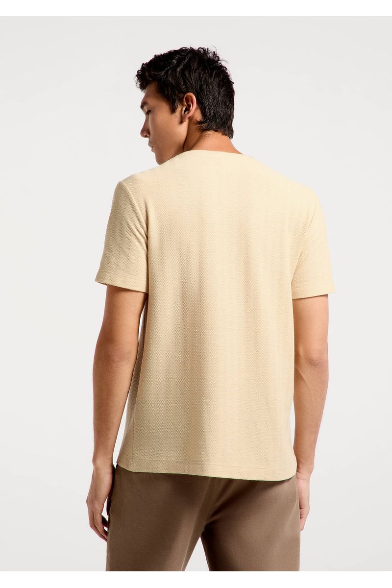 Camiseta Masculina Manga Curta Texturizada