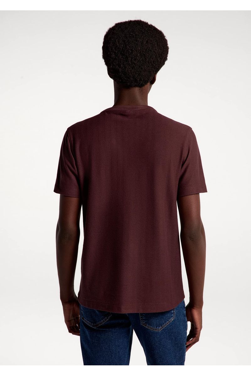 Camiseta Masculina Manga Curta Texturizada