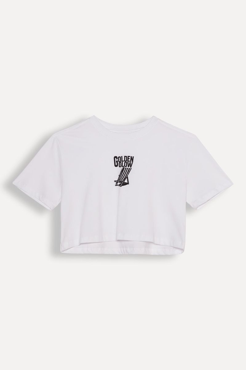 Camiseta Malha Golden Glow