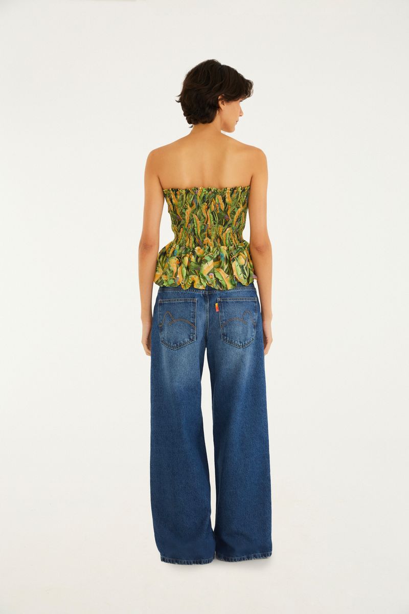 Calça Jeans Wide Faver