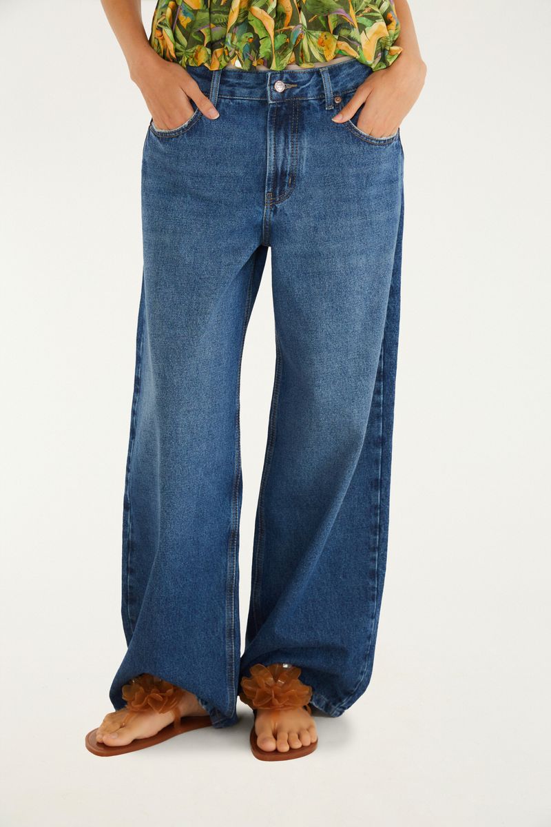 Calça Jeans Wide Faver