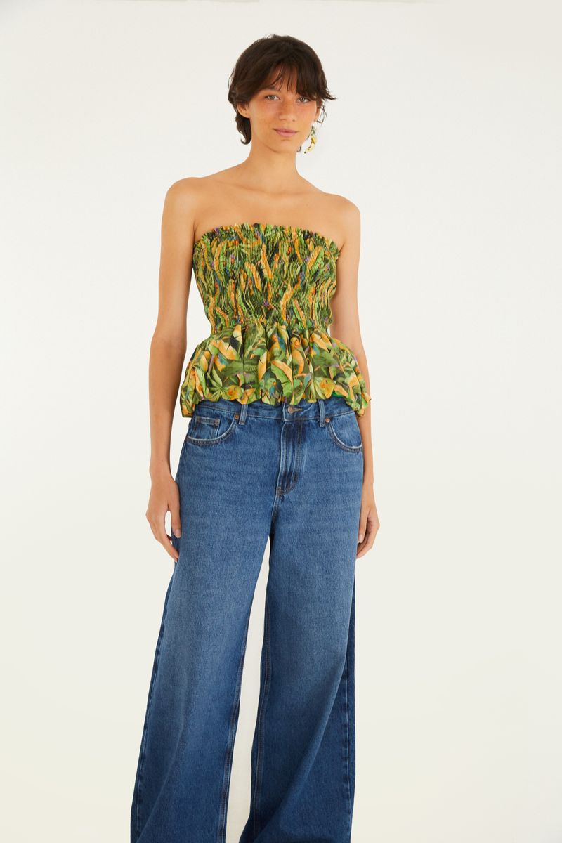 Calça Jeans Wide Faver