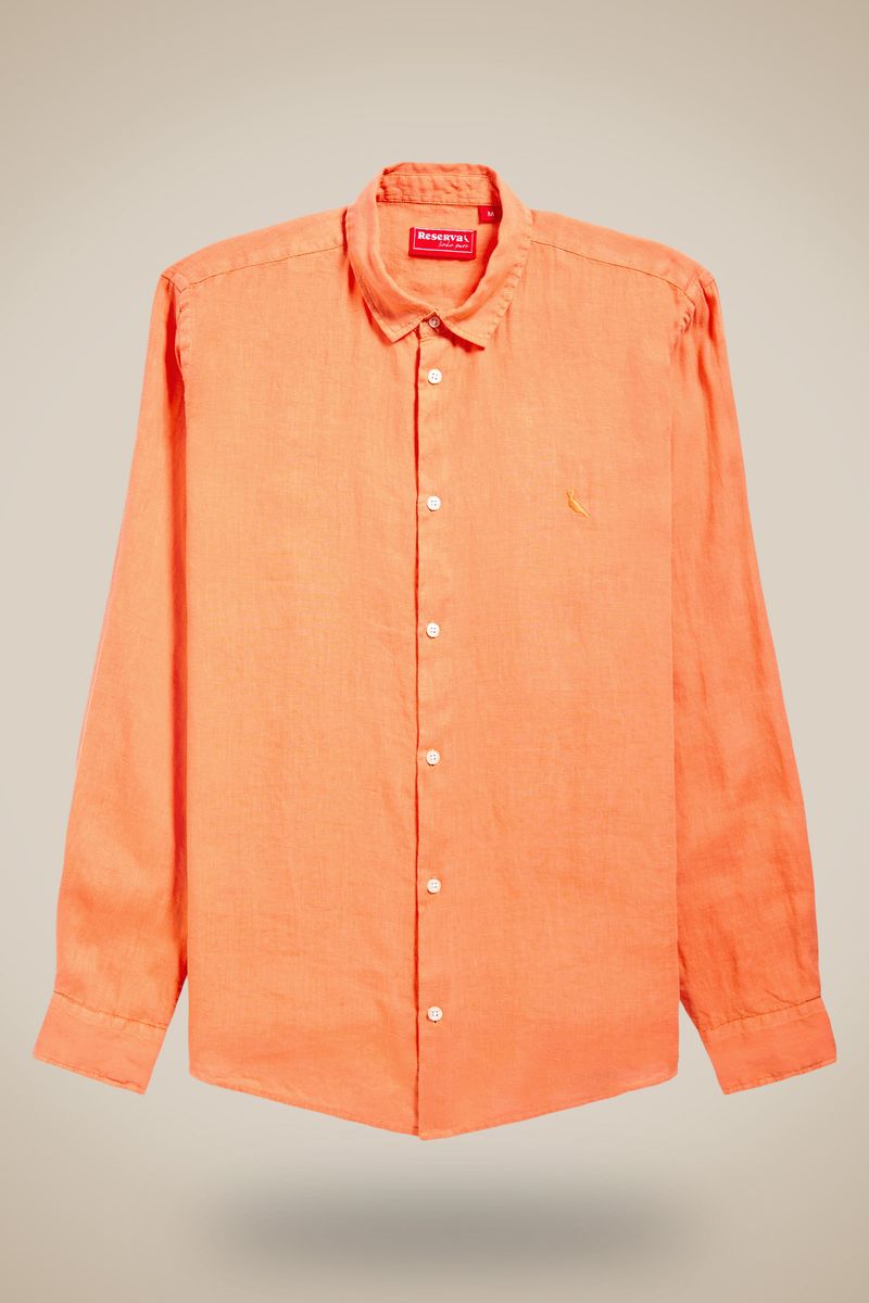 Camisa Ml Linho Tinturado
