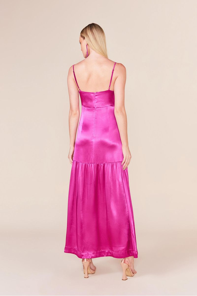 VESTIDO LONGO CETIM-AMETISTA