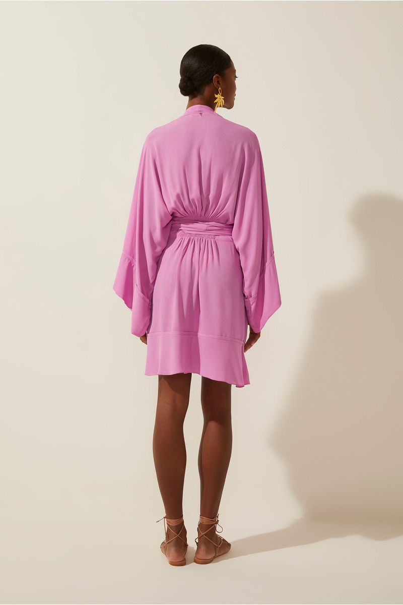 Vestido Curto Amarração Entardecer