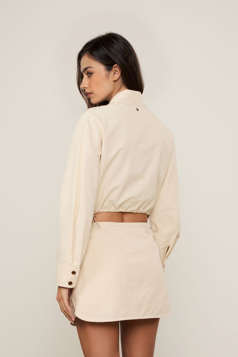 Camisa Ml Cropped Corset