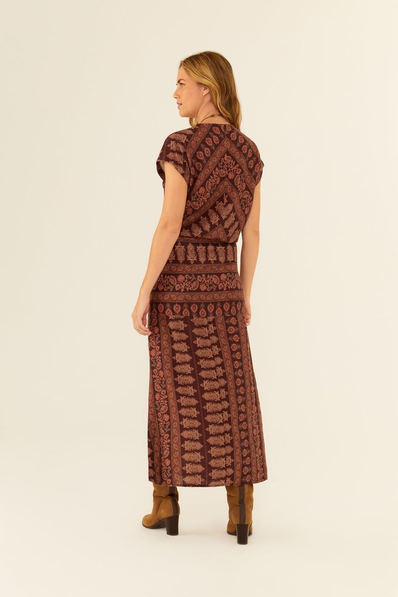 Vestido Transpasse Est Ava Linho Novo