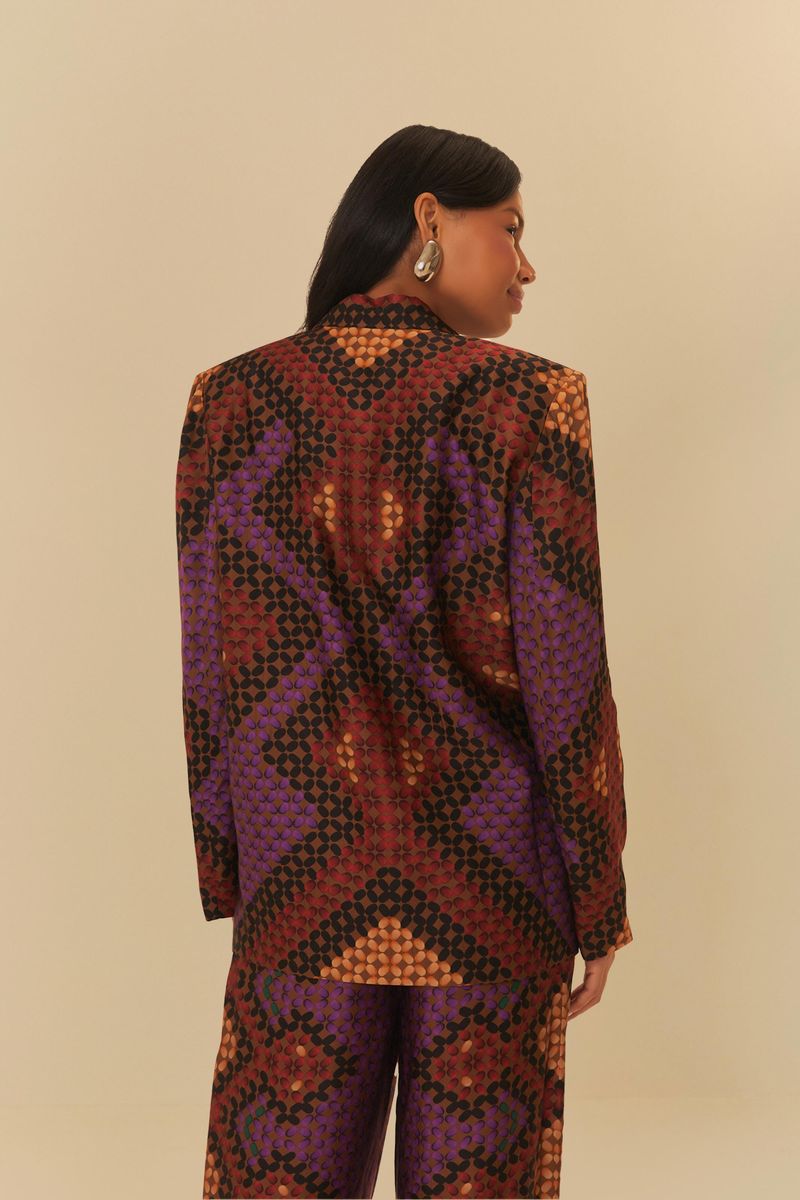 Blazer Estampado Awavena Maxi