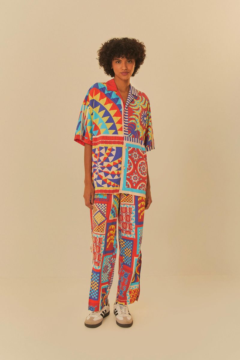 Camisa Adidas Solar Kaleidoscope Azul
