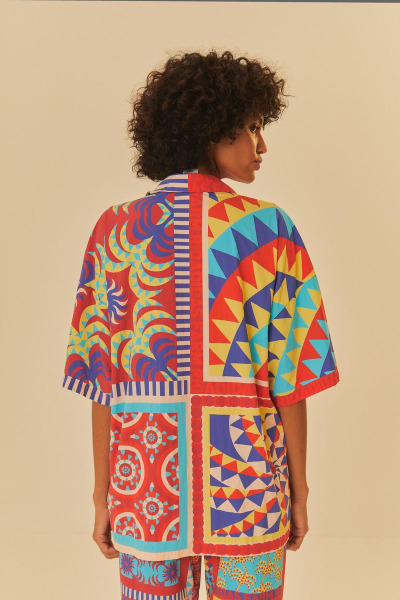 Camisa Adidas Solar Kaleidoscope Azul