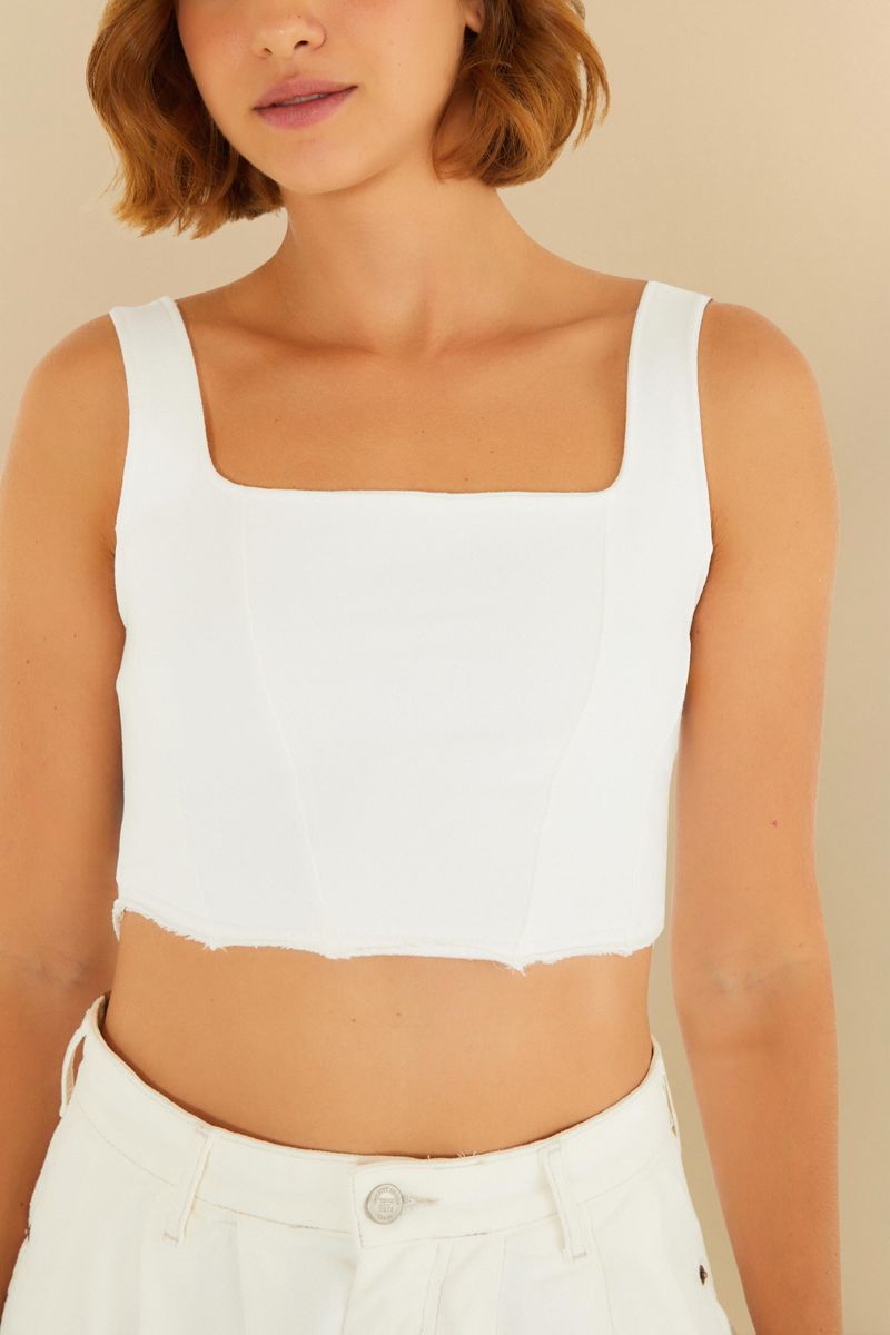 Top Corselet Moletom Off