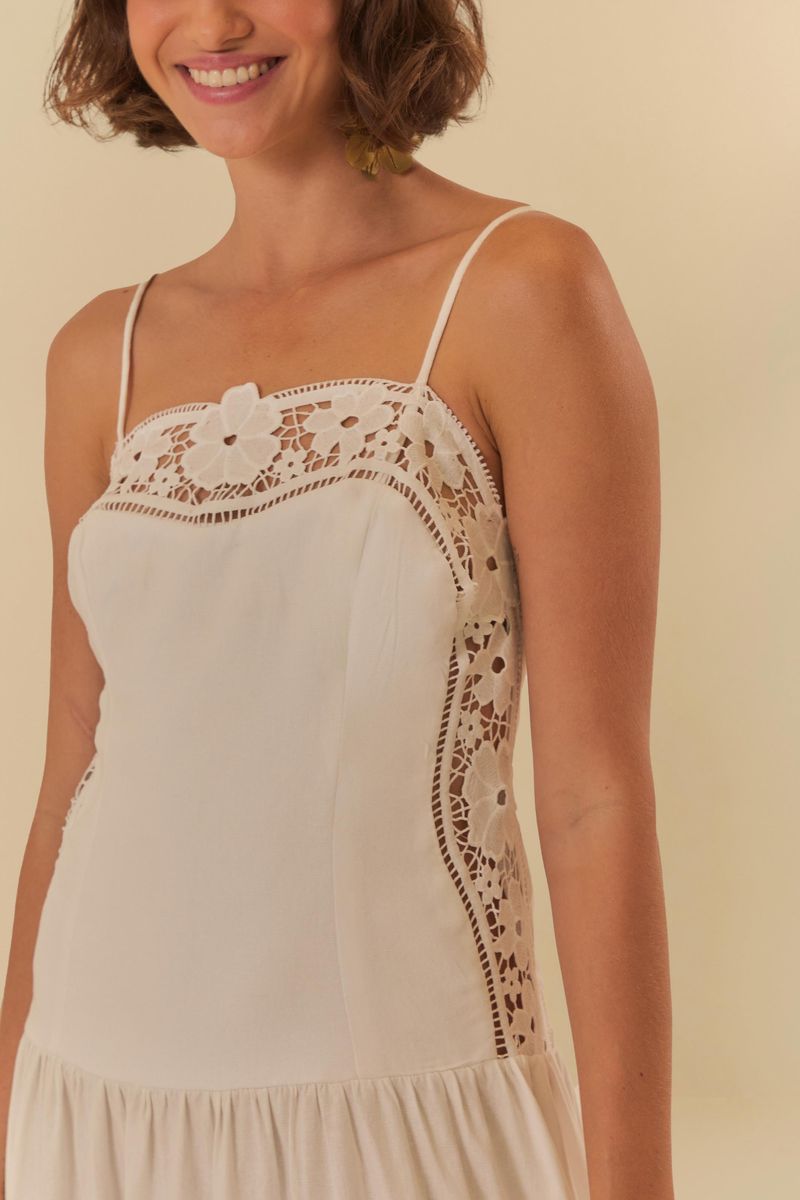 Vestido Artesanal Richelieu Delírio Tropical
