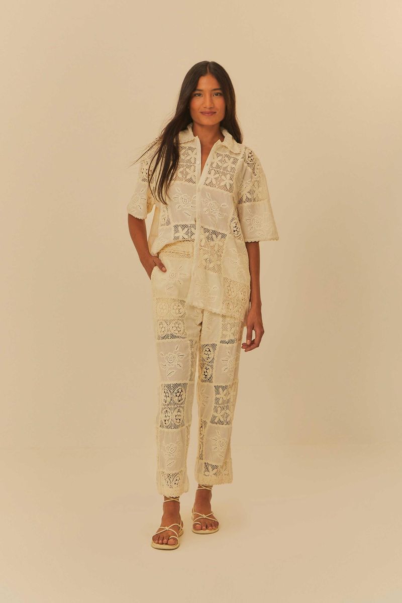 Calça Artesanal Renda