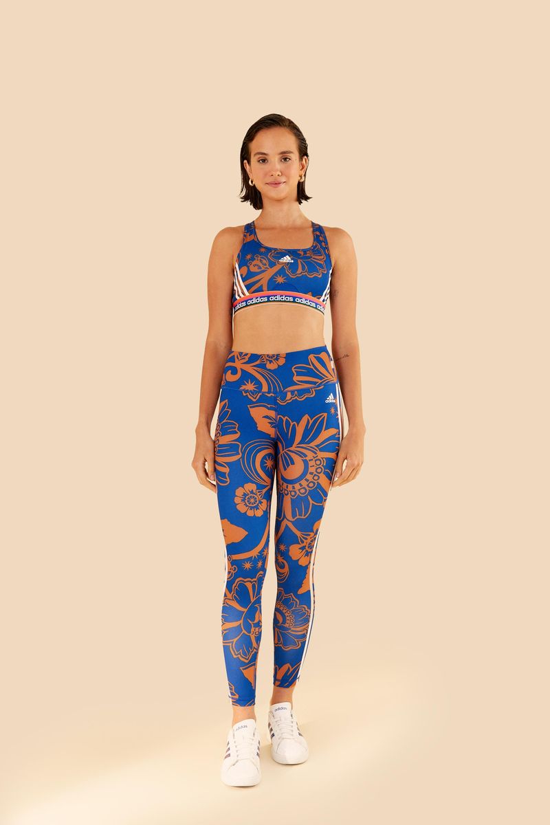 Top Adidas Estampado Boho Flower Royal