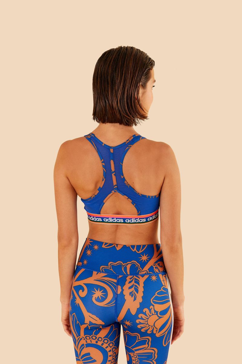 Top Adidas Estampado Boho Flower Royal
