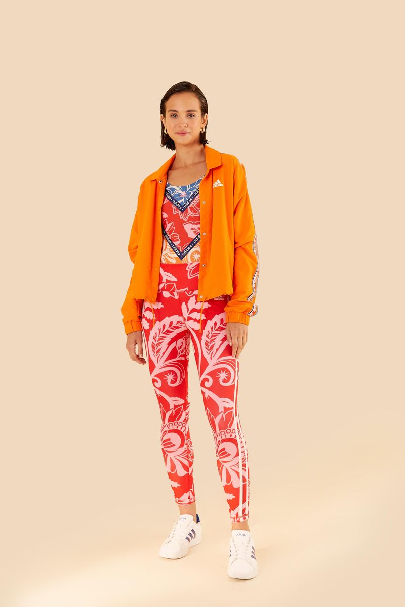 Maiô Adidas Estampado Floral Stripes Red