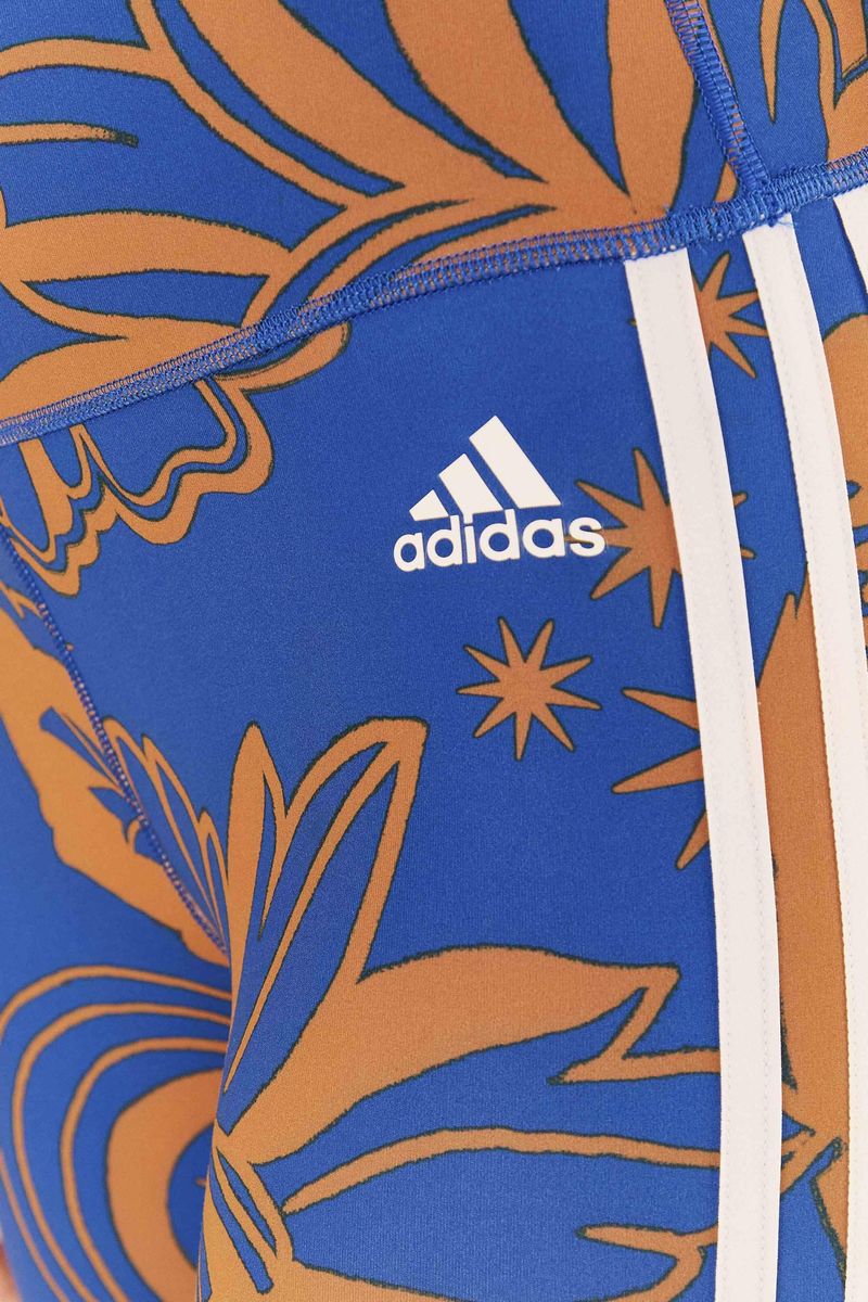 Legging Adidas Estampada Boho Flower Royal