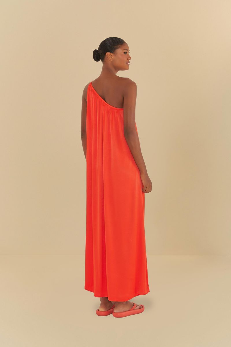Vestido Artesanal Flor Com Franja